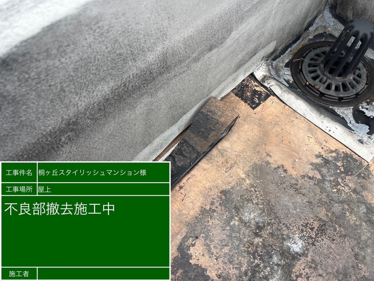 愛知県半田市 屋上防水 撤去