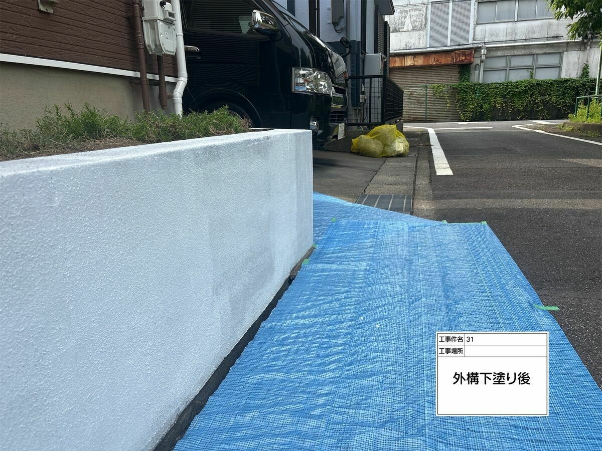 名古屋市西区 外構ブロック塀 の施工完了