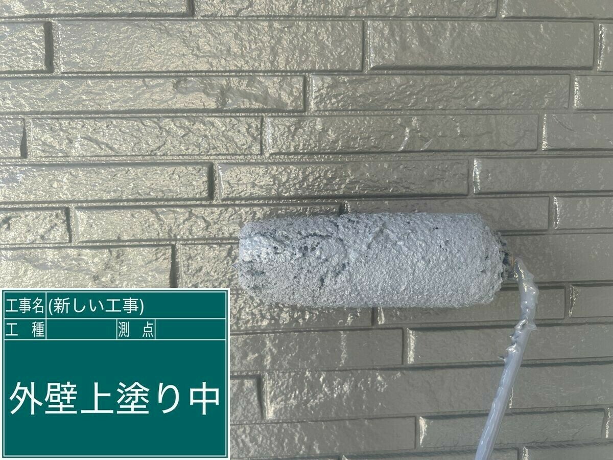 名古屋市中川区 外壁１ の上塗り