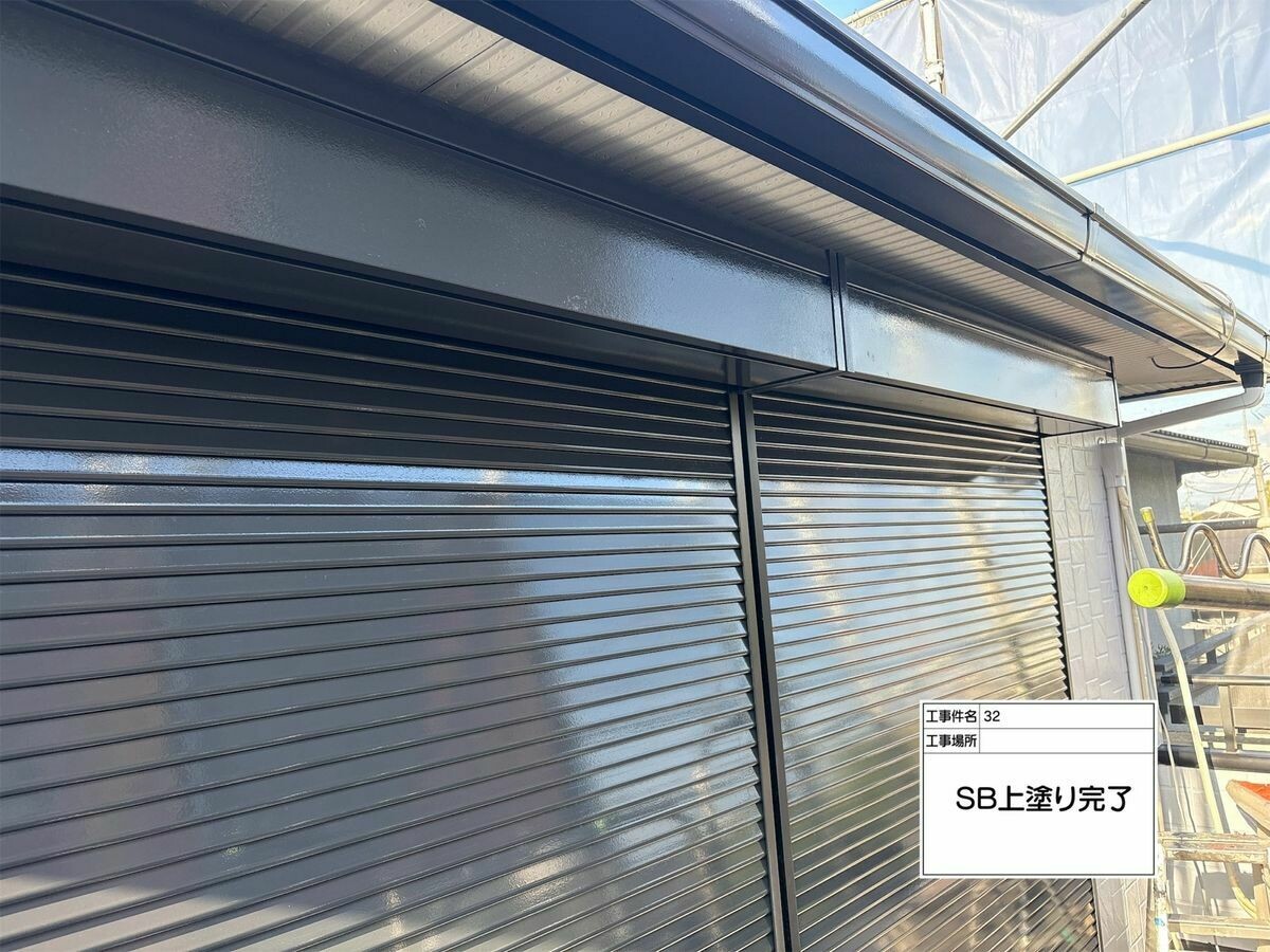 名古屋市西区 シャッターボックス の施工完了