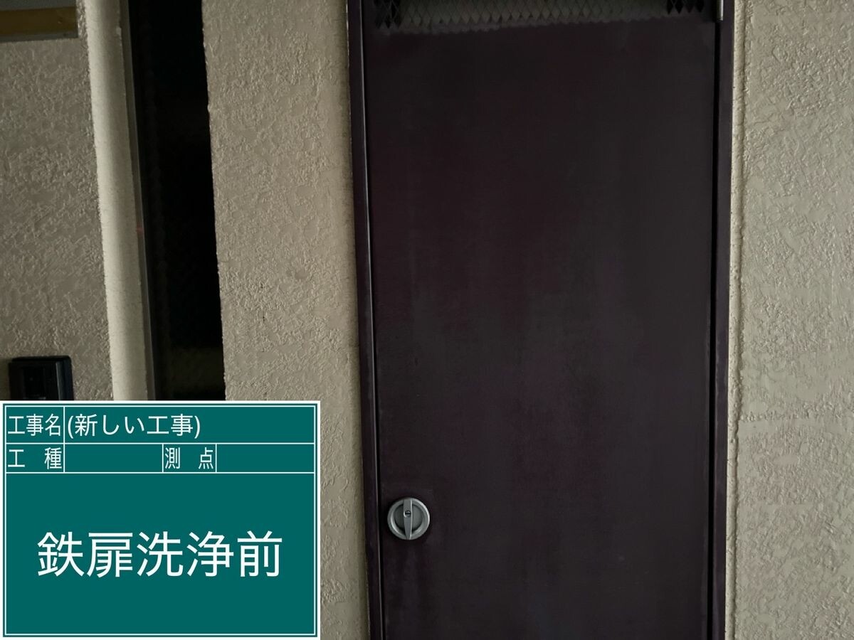 名古屋市緑区 鉄扉・門柱・駐輪場 施工前